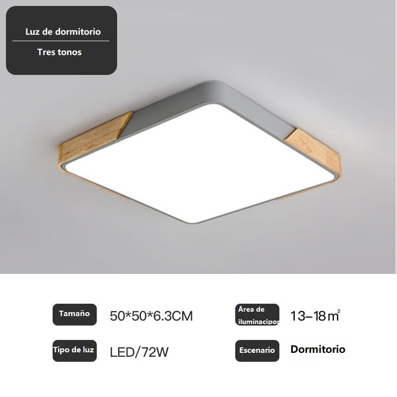 IMAGE- Lamparas LED Techo Interior Casas Montaje Empotrado Luces Dormitorios Moderno Lámparas Techo Cocina Recamara Baño Oficina Comedor Sala Pasillo-Luz Cálida/Luz Neutra/Luz Fría