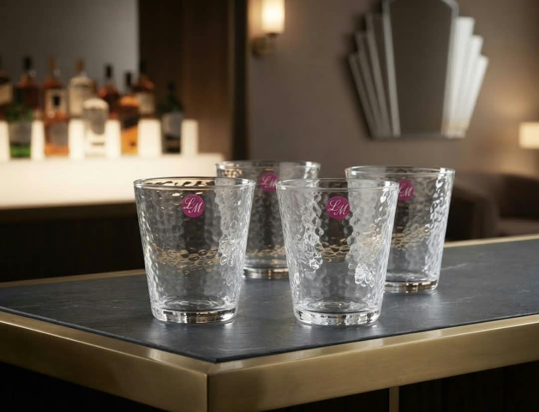 Vasos de Vidrio Texturizado