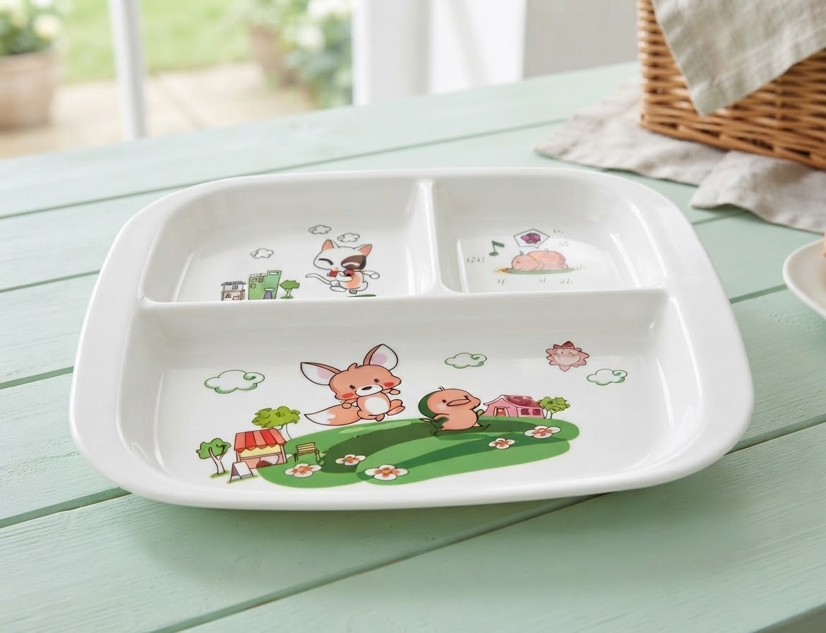 Plato Infantil con Compartimentos
