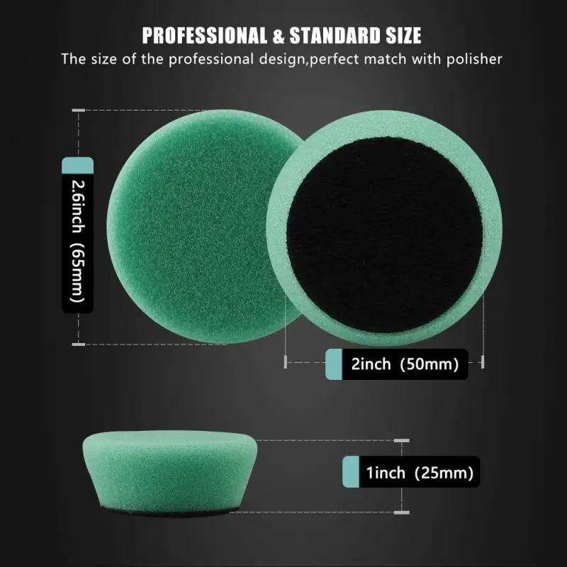 SPTA 1inch/2inch Sponge Pads Set and Backing Plate for 12V Mini Cordless Polishing Machine