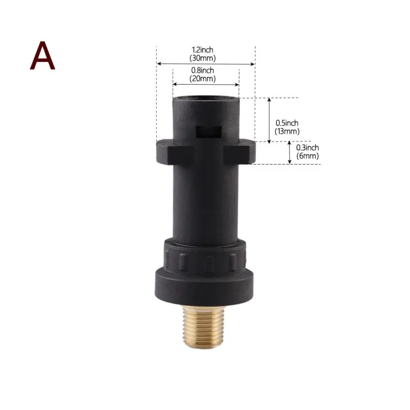 SPTA Snow Foam Lance Adapters Plastic Adapter Foam Nozzle Foam Generator Snow Foam Adapters for High Pressure Washer