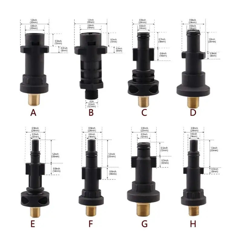 SPTA Snow Foam Lance Adapters Plastic Adapter Foam Nozzle Foam Generator Snow Foam Adapters for High Pressure Washer