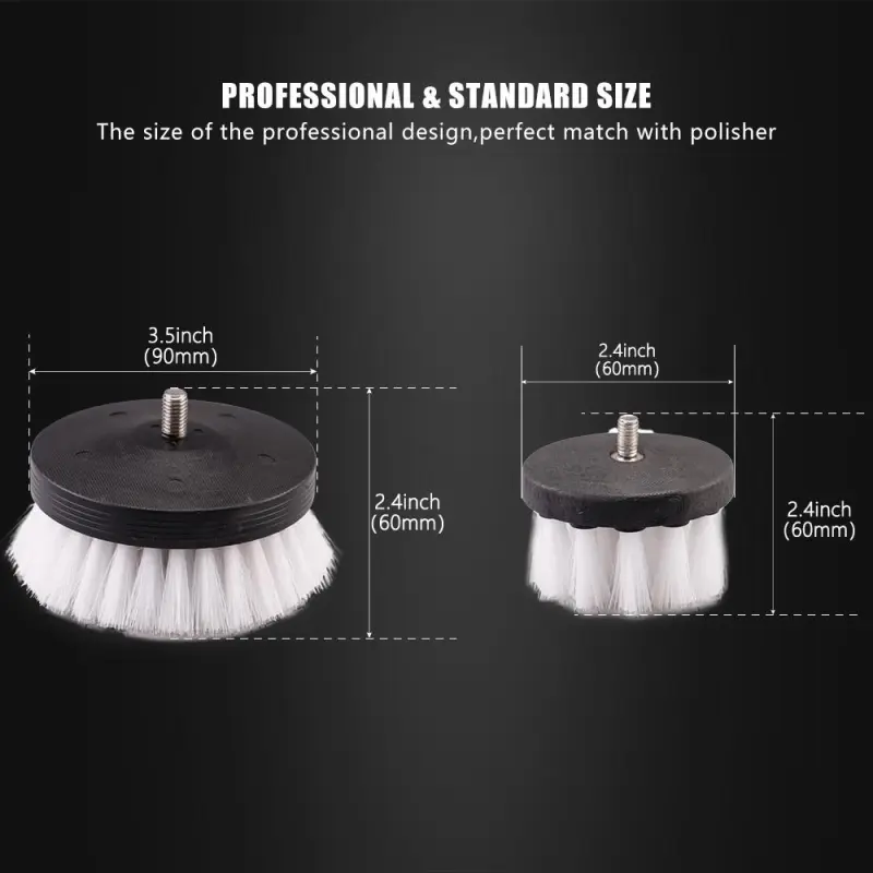 SPTA Electric Drill Brush Multi-function Cleaning Brush Head Suitable For DA Polisher and 12V Cordless Polisher