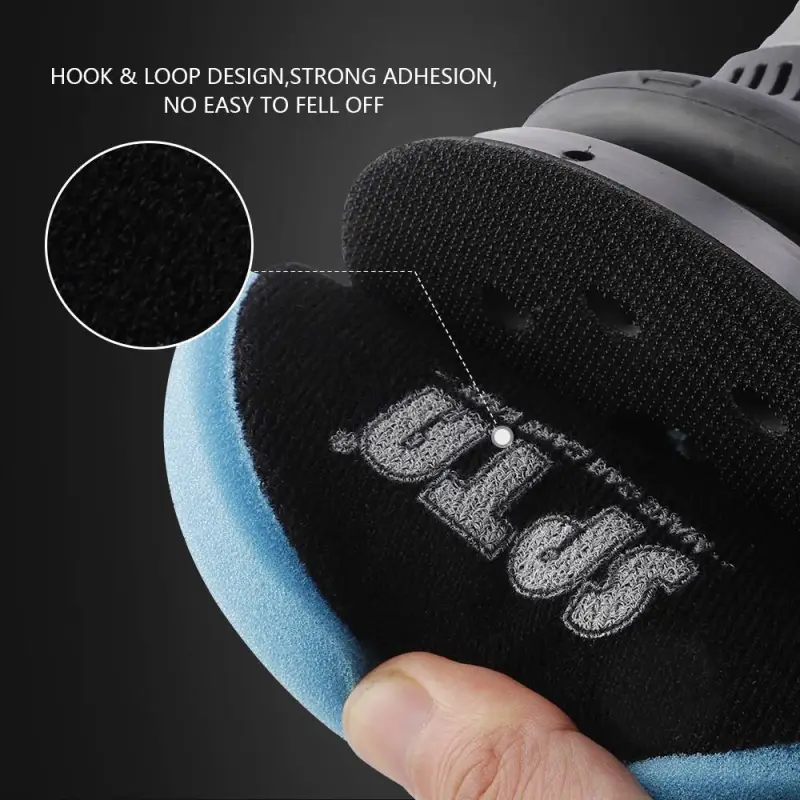 SPTA 5" to 6" Car Spong Buffing Polishing Pads, CCS Buffing Pads For DA/RO/GA Car Buffer Polisher