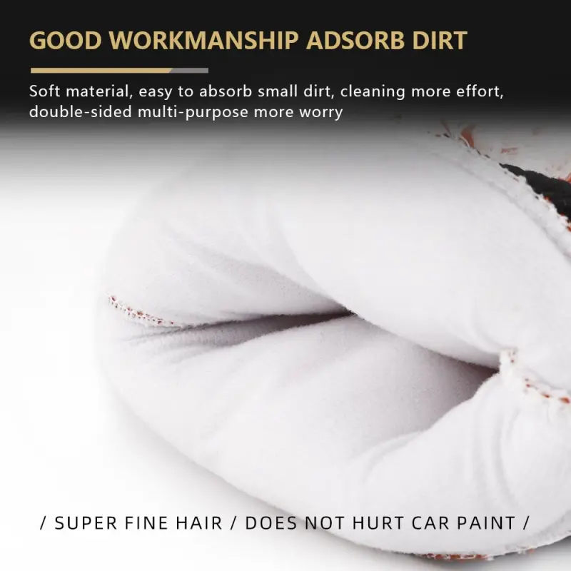 SPTA Soft Absorbancy Glove New Style Microfiber Car Washing Gloves Doubleside Colored Velvet Glove