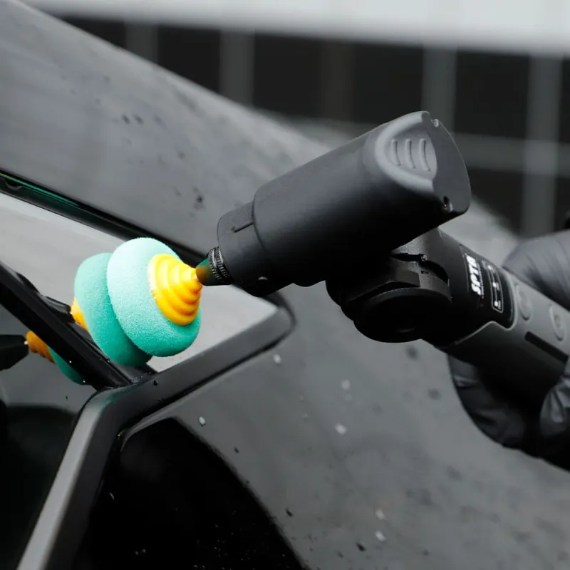 SPTA Cordless Mini Car Polisher 3.7V Micro Cordless Scratches Killer Car Polisher RO/DA Mini Car Polisher for polishing, Sanding