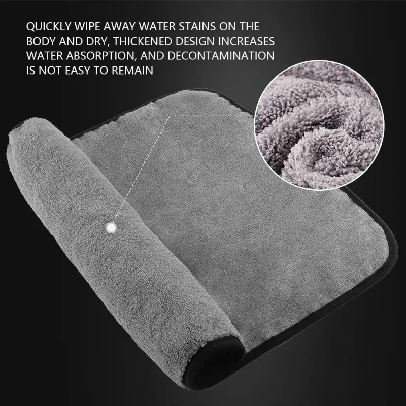 SPTA Microfiber Edge Decontamination Towel Extra Soft Car Wash Microfiber Car Cloth for Interior Cleaning