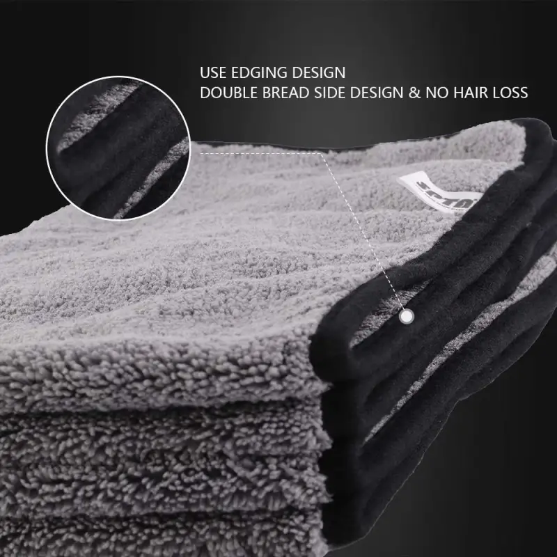 SPTA Microfiber Edge Decontamination Towel Extra Soft Car Wash Microfiber Car Cloth for Interior Cleaning