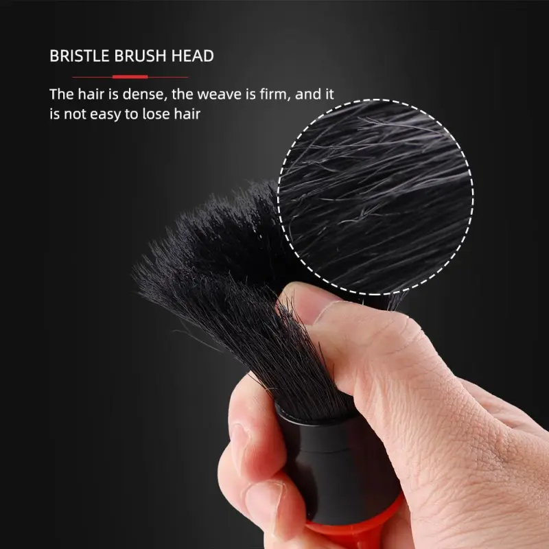 SPTA Handle Car Detail Brush with Natural Boar's Hair Vehicle Interior Cleaning for Seat Dashboard