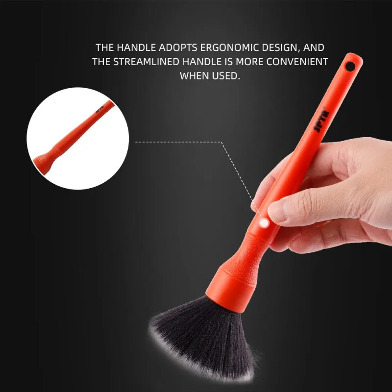 SPTA Ultra-Soft Detailing Brush Auto Interior Detail Brush With Synthetic Bristle Car Dash Duster Brush