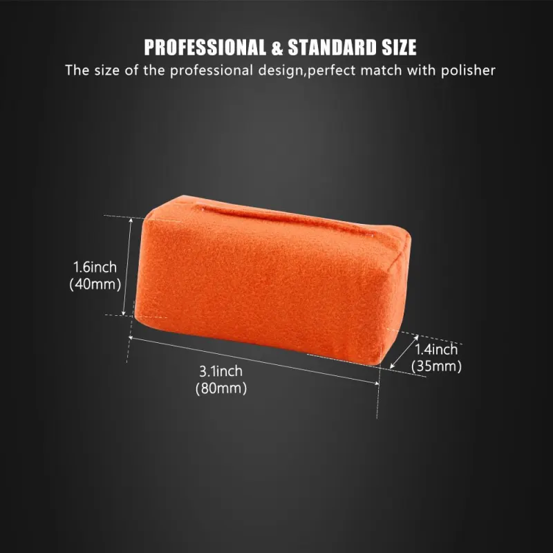 SPTA 10Pcs Set Car Crystal Plated Sponge Block Coating Sponge Pad Special Sponge For Car Crystal Plating Soft Coating Pad