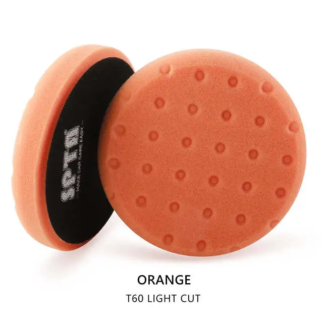 SPTA 5" to 6" Car Spong Buffing Polishing Pads, CCS Buffing Pads For DA/RO/GA Car Buffer Polisher