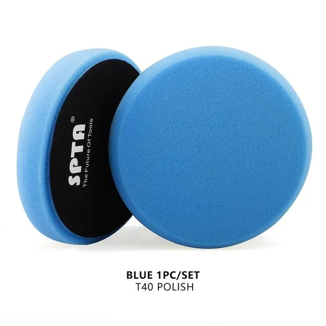 SPTA 3" to 7" Car Spong Buffing Polishing Pads, Flat Buffing Pads For DA/RO/GA Car Buffer Polisher