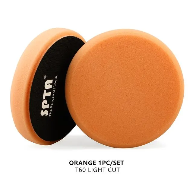 SPTA 3" to 7" Car Spong Buffing Polishing Pads, Flat Buffing Pads For DA/RO/GA Car Buffer Polisher