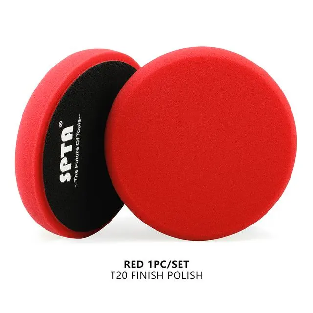 SPTA 3" to 7" Car Spong Buffing Polishing Pads, Flat Buffing Pads For DA/RO/GA Car Buffer Polisher