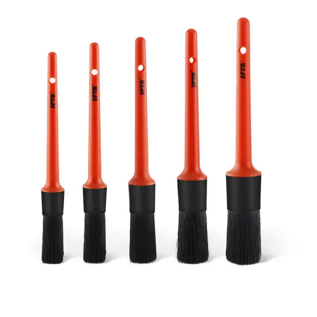 SPTA Car Detailing Sharpening Bristles Cleaning Brushes Auto Detail Tools Products 5Pcs Wheels Dashboard Car-styling Accessories