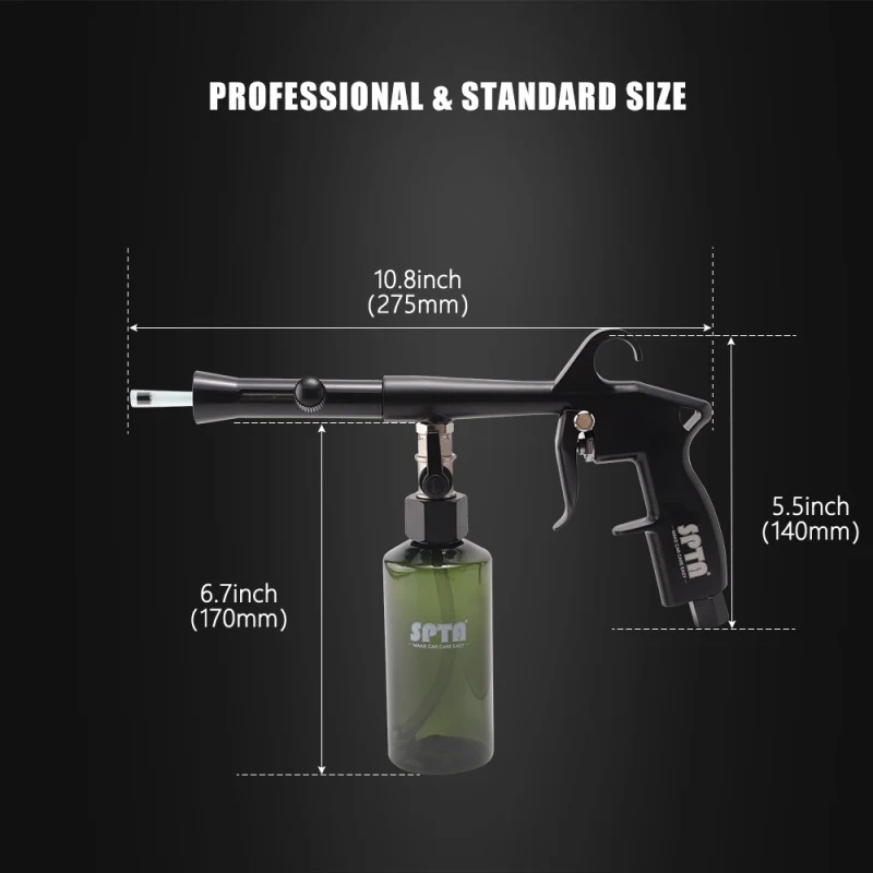 SPTA Car Cleaning Foam Gun Car Ceiling Interior Cleaning Washing Spray Gun High Pressure Washer Leather Seat Deep Cleaning Tool