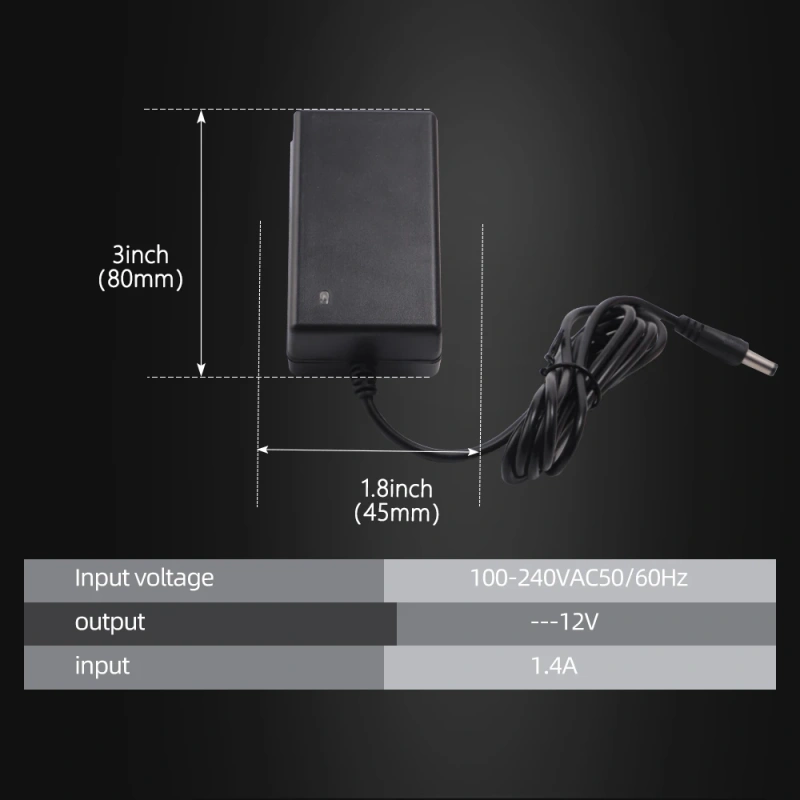 SPTA Original 12V Lithium Battery Charger For SPTA 12V Cordless RO/DA Mini Car Polisher LD104