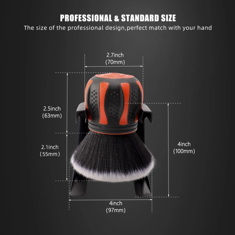SPTA Ultra Soft Bristles Comes with Storage Rack Covers Large Area Inside & Outside Vehicles Car Detail Brush Cleaning Detail Tool