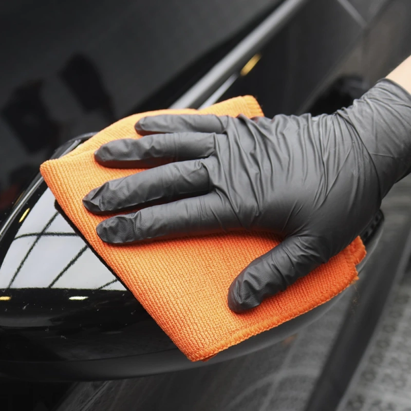 SPTA Microfiber Car Wash Towel With 2 Different Sides Waxing Towel Absorbent Car Care Cloth For Waxting Remove
