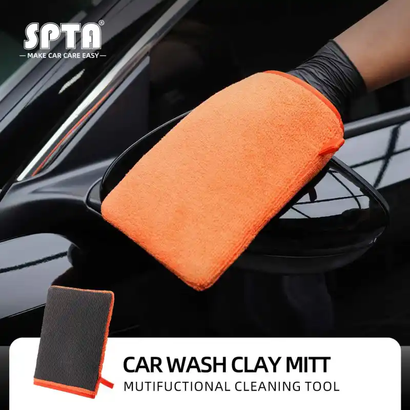 SPTA Clay Bar Mitt Clay Bar Wash Mitt Clay Eraser Mitt For Car Detailing Auto Detailing Clay Bar Glove