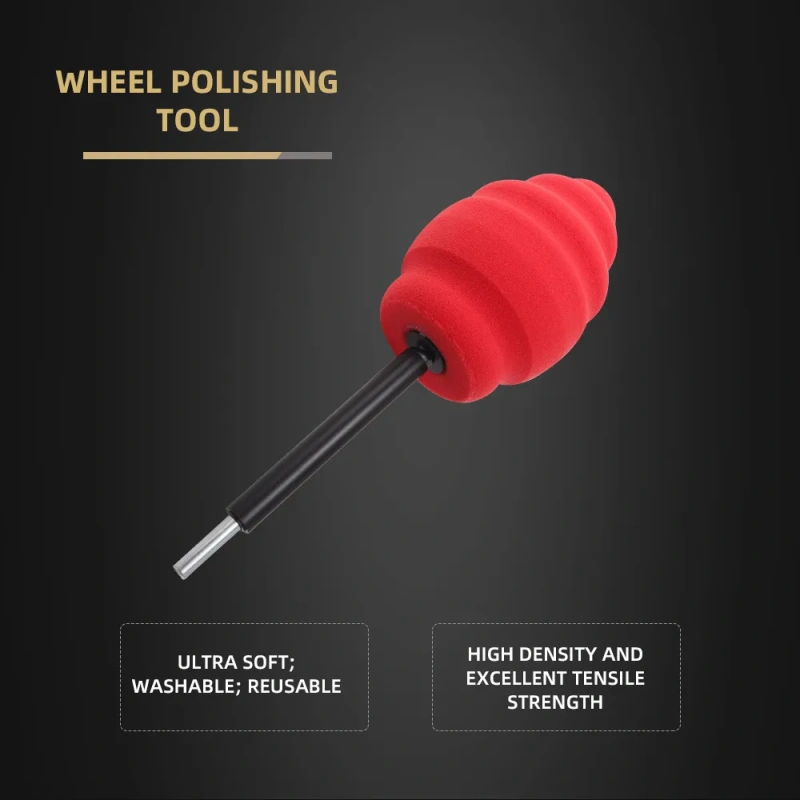 SPTA Ball Buster Wheel and Rim Polisher System (Drill Attachment) Polishing Ball For Tires Wheel Hub Polishing and Cleaning