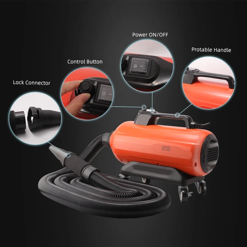 SPTA Air Cannon Car Dryer Blower Powerful Car Detailing Car Wash Dryer Filtered Car Air Dryers, Blowers & Blades