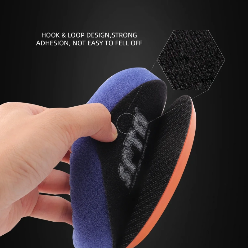 SPTA V2.0 Blue Medium Cut Polishing Pad Grid Mark Pad for Car Buffer Polisher Compounding Remove 1500# -2000# Sanding Marks