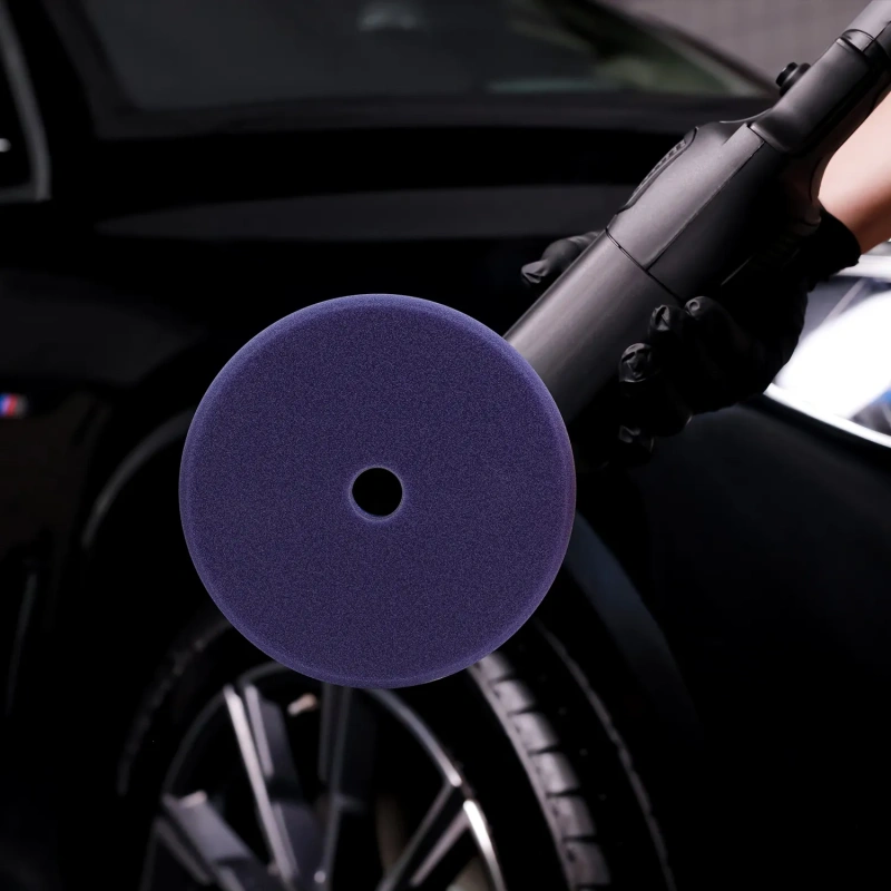 SPTA V2.0 Blue Medium Cut Polishing Pad Flat Pad for Car Buffer Polisher Compounding Remove 1500# -2000# Sanding Marks