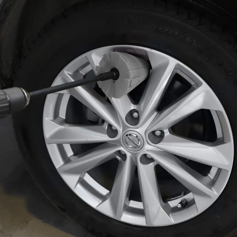 SPTA Wheel and Rim Polishing Ball, Foam Drill Polishing Cone, Waxing Buffing Wheel for Car Polishing Car Detailing