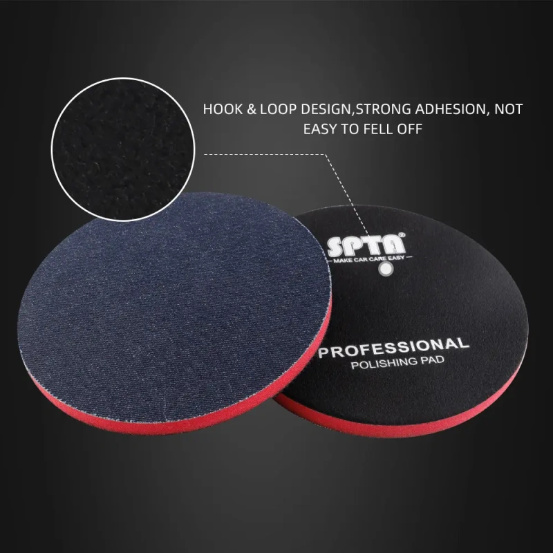 SPTA Car Orange-peel Removal Buffing Polishing Pad Denim Pad 1000/2000/3000 Grit 3" 5" 6" Denim Car Polishing Disc