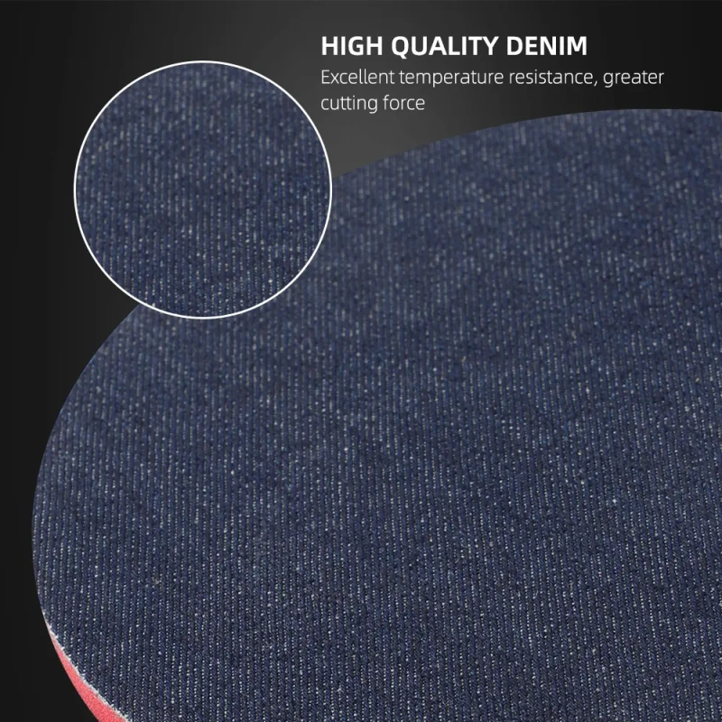 SPTA Car Orange-peel Removal Buffing Polishing Pad Denim Pad 1000/2000/3000 Grit 3" 5" 6" Denim Car Polishing Disc