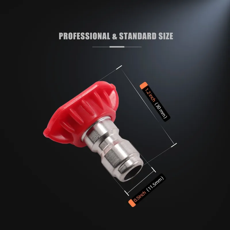 SPTA 5Pcs Set Pressure Washer Spray Nozzle Tips,New Design Universal Pressure Washer Nozzles
