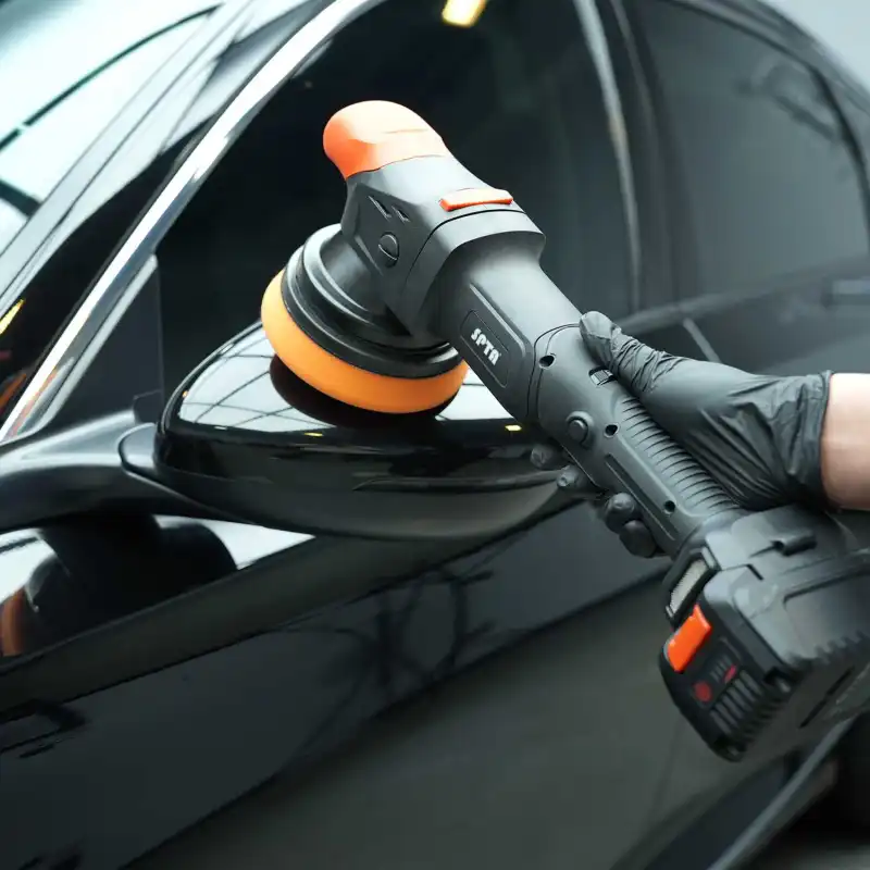 SPTA CP603 5" Brushless Forced Dual Action Polisher,Portable-type Cordless Polisher, Constant Speed Output -Fast Charge