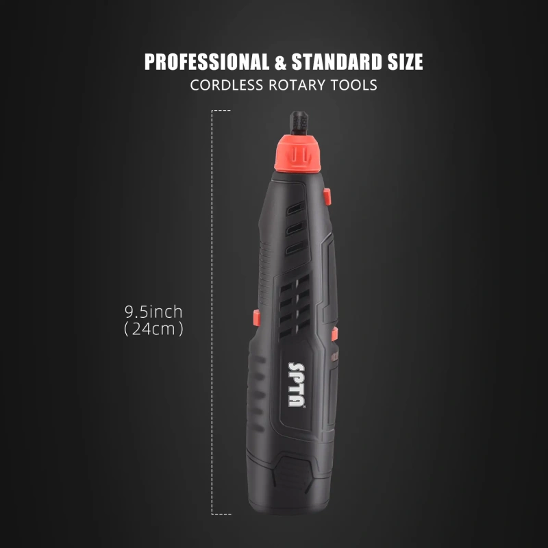 SPTA CP202 Cordless Rotary Tools Lightweight 6-Level Speed Setting For spot Part Polishing, Detail Polishing