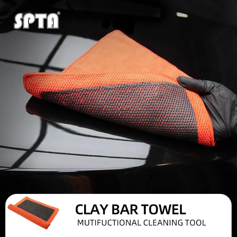 SPTA V2 Clay Bar Towel Auto Detailing Clay Bar Cloth Microfiber Car Wash Towel