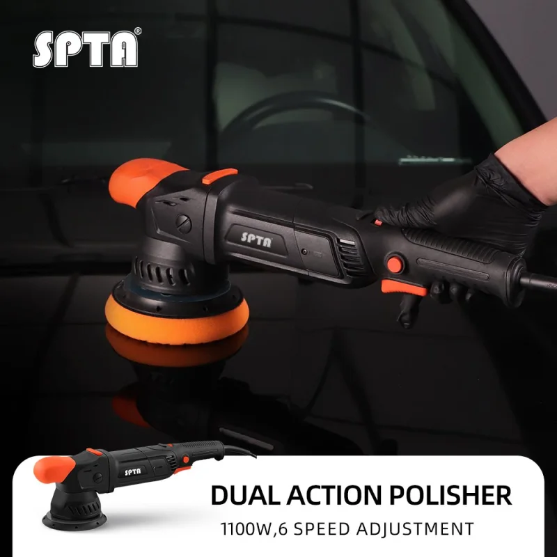 SPTA CP501 1100W 6 Various Speed Car Care Polishing Machine Dual Action Polisher for Car Detailing