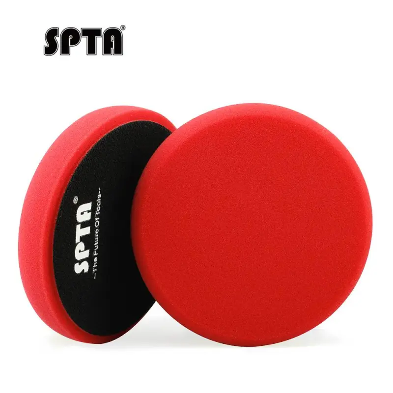SPTA 3 Inch to 7 Inch T10 Ultra-Fine Finishing Foam Polishing Pad Swirl-Free, Gloss Finish Polish Pad For DA/RO Car Polisher To Remove Light Cutting Pad, Remove Car Wash Scratches & Ultra-Fine Swirl Marks
