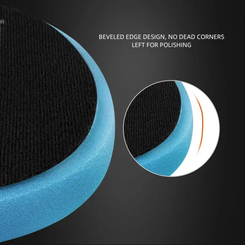 SPTA 3 Inch to 7 Inch T60 Moderate-Cut Foam Polishing Pad For DA/RO Car Polisher To Remove 1500#/2000# Sanding disc marks & Medium oxidation Over Spray, And Surface imperfections
