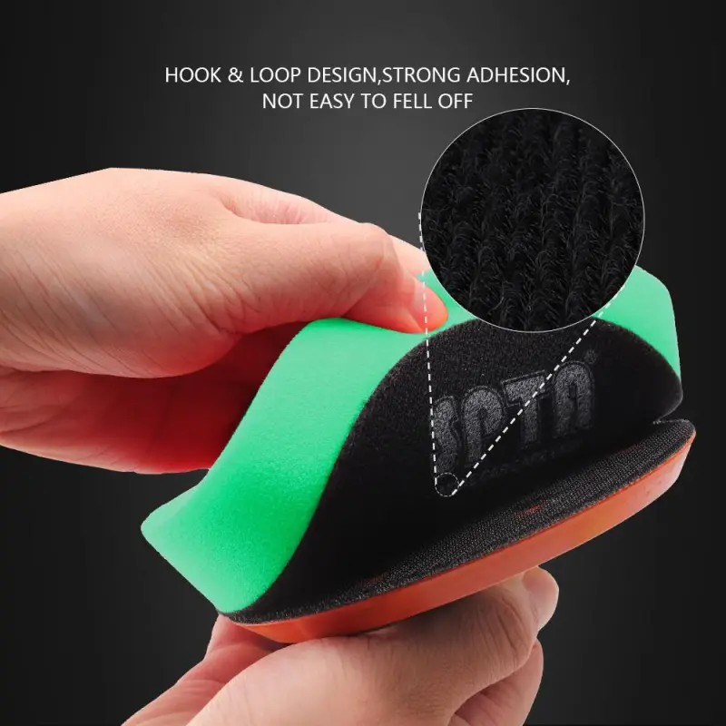 SPTA 3 Inch to 6 Inch T120 Green Heavy Cut Foam Polishing Pad For DA/RO/GA Car Buffer Polisher To Remove 1200/1500# Sanding Disc Marks ,Deep Scratches,Overspray, Orange Pee & Heavy Oxidation