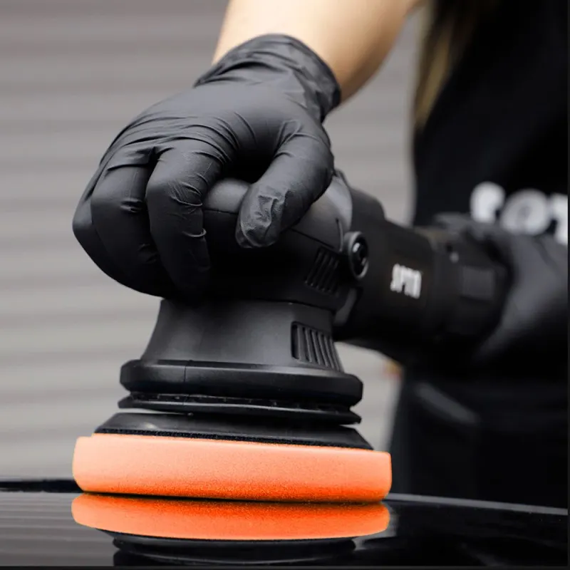 SPTA 3 Inch to 7 Inch T40 Orange Medium-Cut Foam Polishing Pad For DA/RO Car Polisher To Remove Light Cutting Pad ,Remove 2000# Sanding Disc Marks ,Fine Scratches & Light Oxidation High-Cut Foam Pad