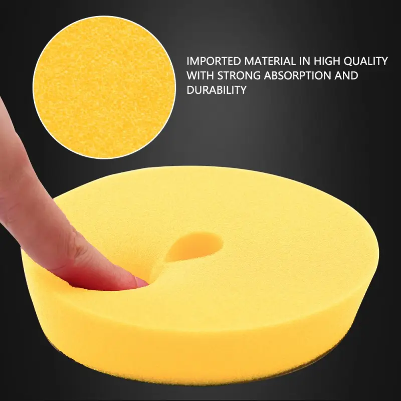 SPTA 3 Inch to 6 Inch T80 Intensive Cutting Swirl-Free Foam Polishing Pad For DA/RO/GA Car Buffer Polisher To Remove 1500/2000# sanding disc marks, swirl marks & heavy/medium oxidation
