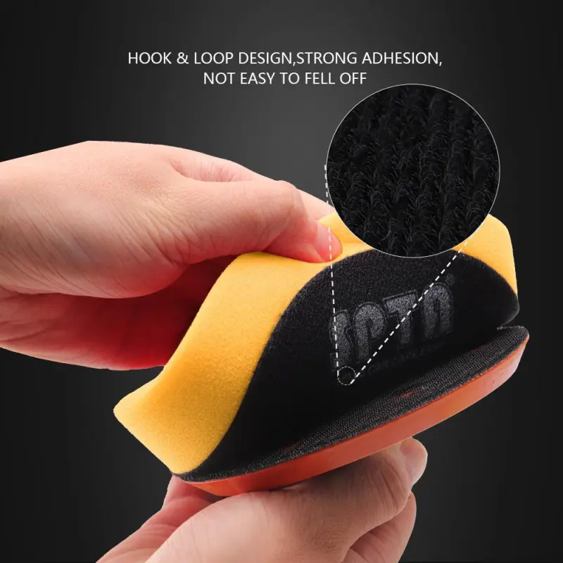 SPTA 3 Inch to 6 Inch T80 Intensive Cutting Swirl-Free Foam Polishing Pad For DA/RO/GA Car Buffer Polisher To Remove 1500/2000# sanding disc marks, swirl marks & heavy/medium oxidation