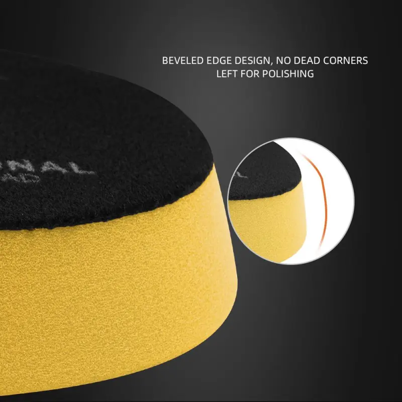 SPTA 3 Inch to 6 Inch T80 Intensive Cutting Swirl-Free Foam Polishing Pad For DA/RO/GA Car Buffer Polisher To Remove 1500/2000# sanding disc marks, swirl marks & heavy/medium oxidation