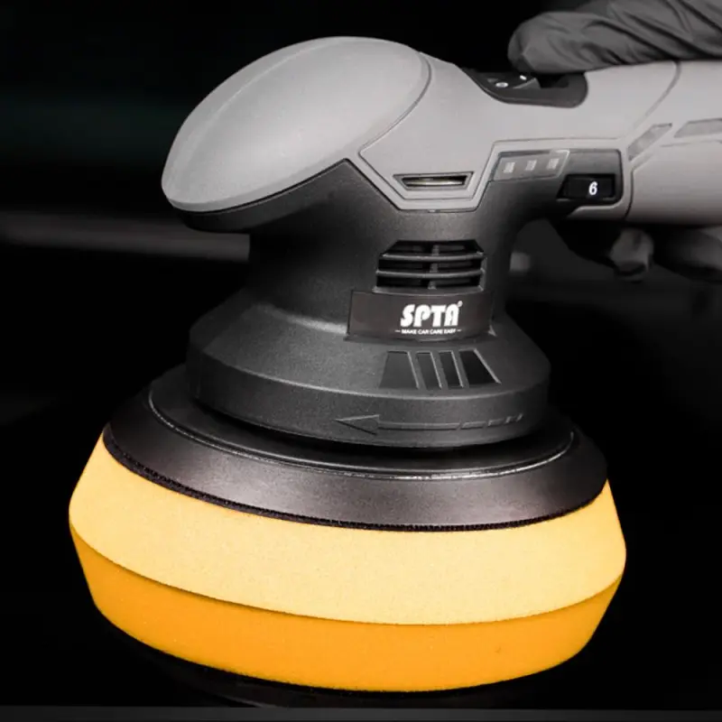 SPTA 3 Inch to 6 Inch T80 Intensive Cutting Swirl-Free Foam Polishing Pad For DA/RO/GA Car Buffer Polisher To Remove 1500/2000# sanding disc marks, swirl marks & heavy/medium oxidation