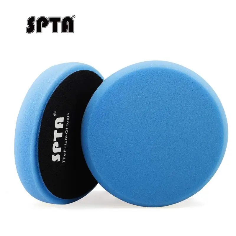 SPTA 3 Inch to 7 Inch T60 Moderate-Cut Foam Polishing Pad For DA/RO Car Polisher To Remove 1500#/2000# Sanding disc marks & Medium oxidation Over Spray, And Surface imperfections