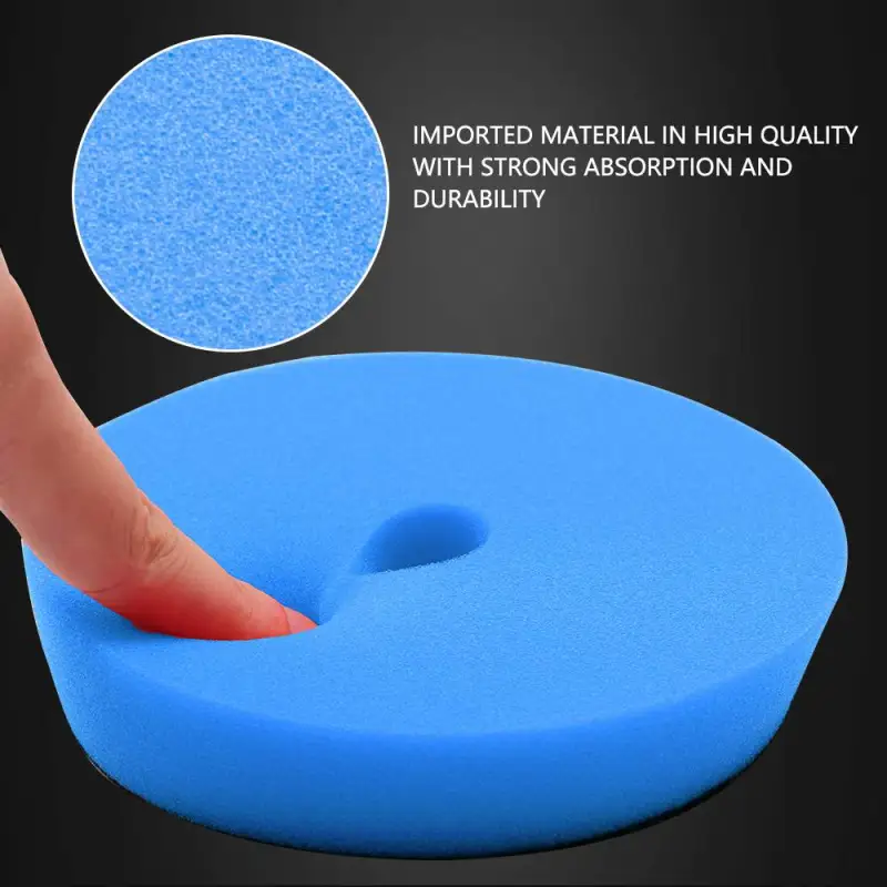 SPTA 3 Inch to 6 Inch T60 Moderate-Cut Foam Polishing Pad For DA/RO Car Polisher To Remove 1500#/2000# Sanding disc marks & Medium oxidation Over Spray, And Surface imperfections