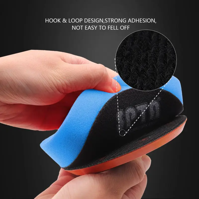 SPTA 3 Inch to 6 Inch T60 Moderate-Cut Foam Polishing Pad For DA/RO Car Polisher To Remove 1500#/2000# Sanding disc marks & Medium oxidation Over Spray, And Surface imperfections