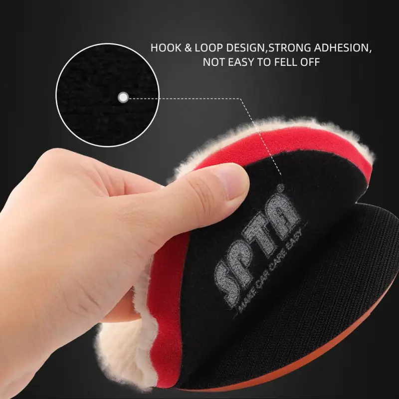 SPTA 3Inch/5Inch/6Inch Buffer Polishing Wool Pad, T140 Compound Cutting Wool Pad for Automotive, Boat Scratch Removing