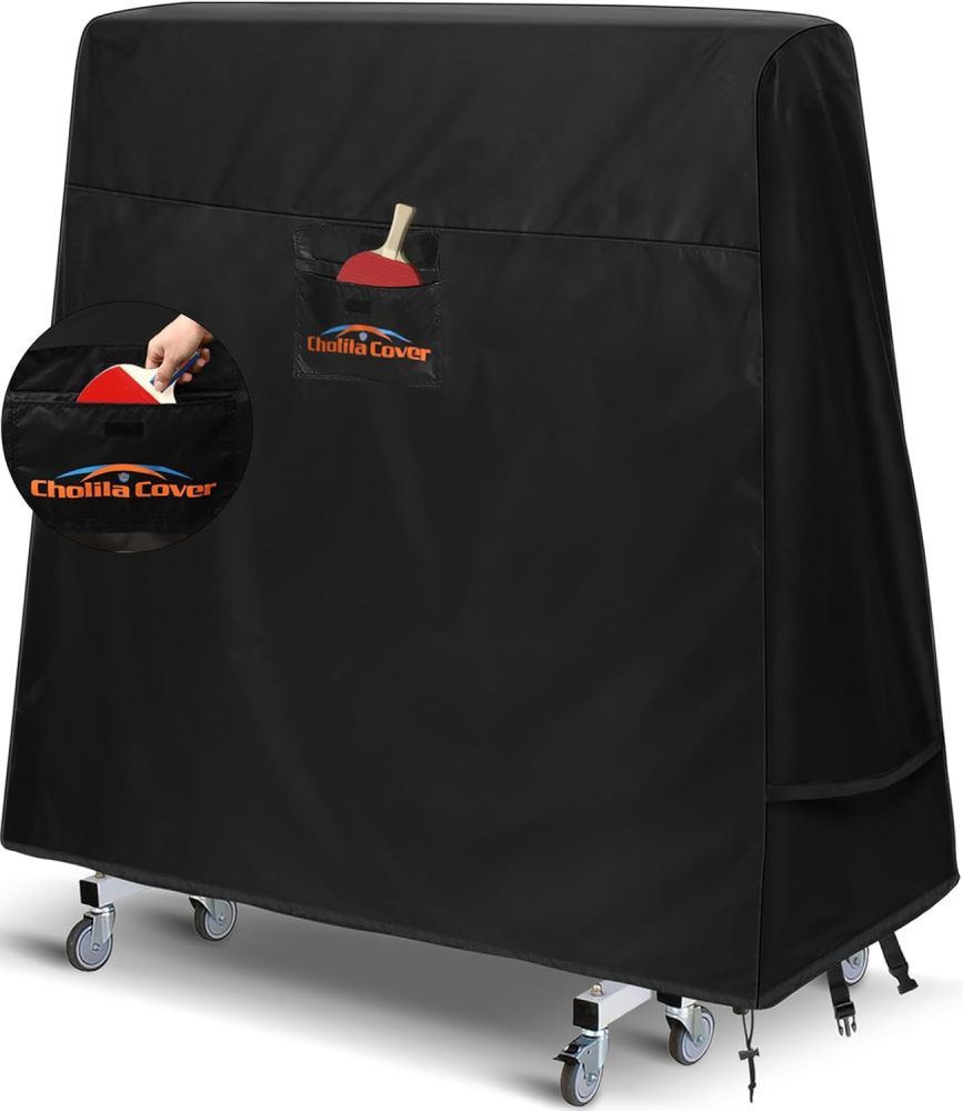 Ping Pong Table Cover, Outdoor/Indoor Premium Durability Oxford Fabric Ping Pong Table Cover, All Weather Resistant Table Tennis Cover